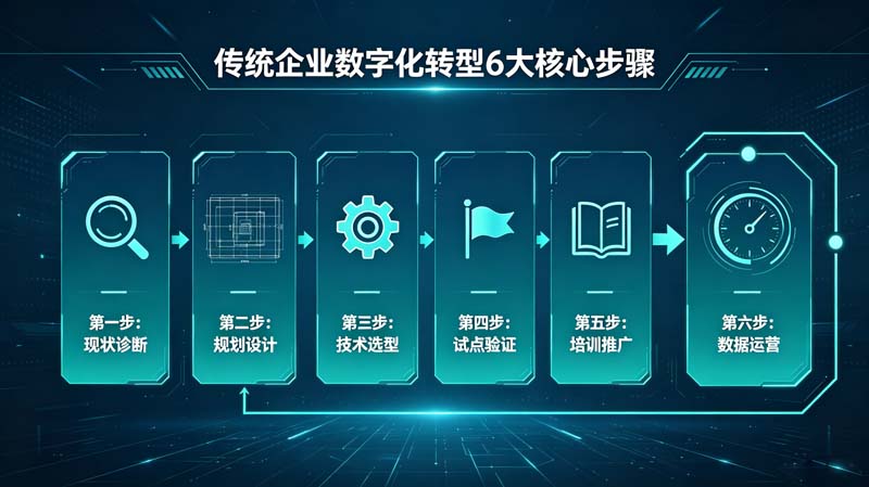 传统企业数字化转型六大核心步骤.jpg 传统企业数字化转型六大核心步骤.jpg